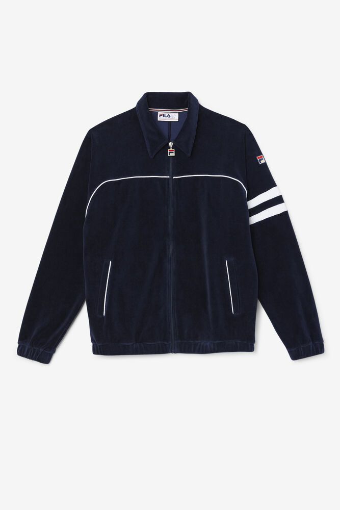 Fila Jakke Herre Mørkeblå Verdy Velour LZT-754096